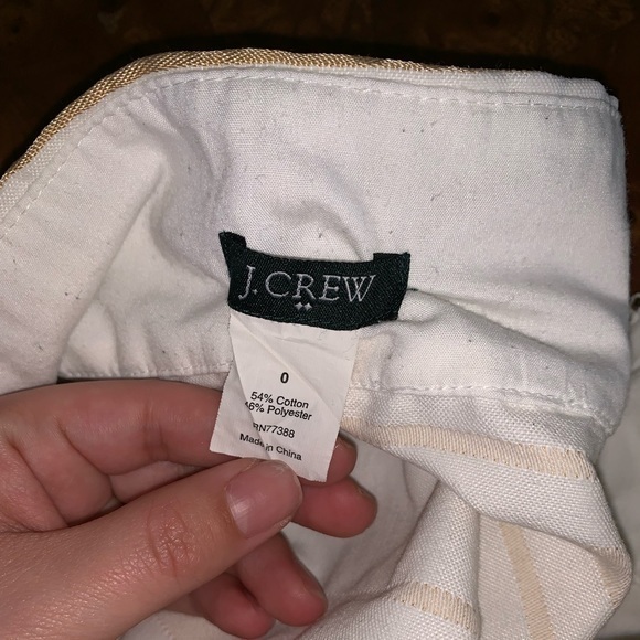 Jcrew white and gold skirt size 0 - Picture 3 of 5